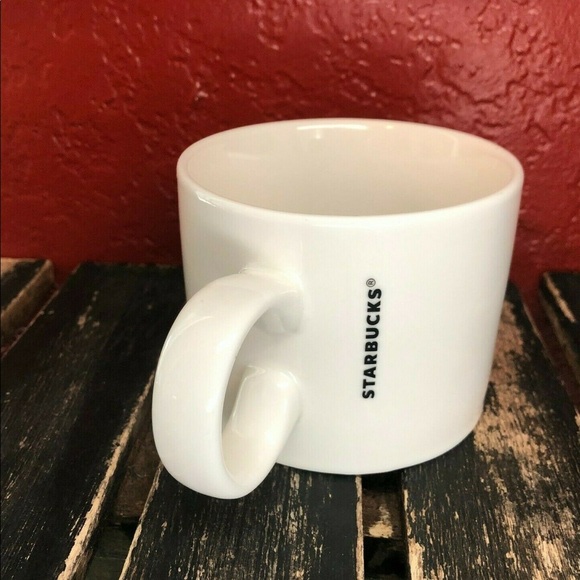 Starbucks Mug Coffee Cup Tea White Logo Minimalist Collectible Drink Clean 2017 - Picture 3 of 9